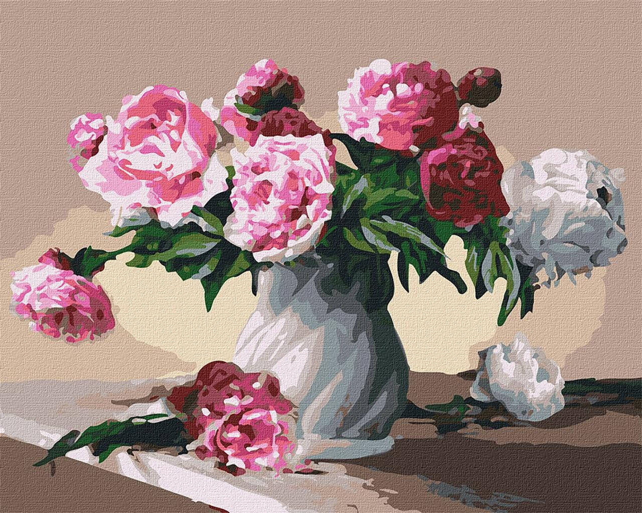 

Картина по номерам. Букети "Квіти любові" KHO3001 40*50см