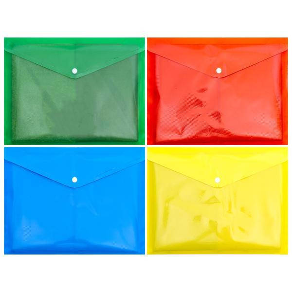 

Папка кнопка А5 неон 17 микрон, Разные цвета