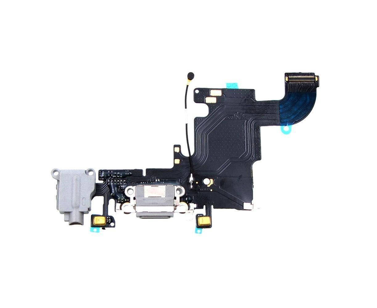 

Нижний шлейф зарядки iPhone 6S с разъёмом питания, гарнитуры, с микрофоном Grey