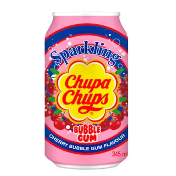 

Газировка Chupa Chups Sparkling Cherry Bubble Gum 345ml