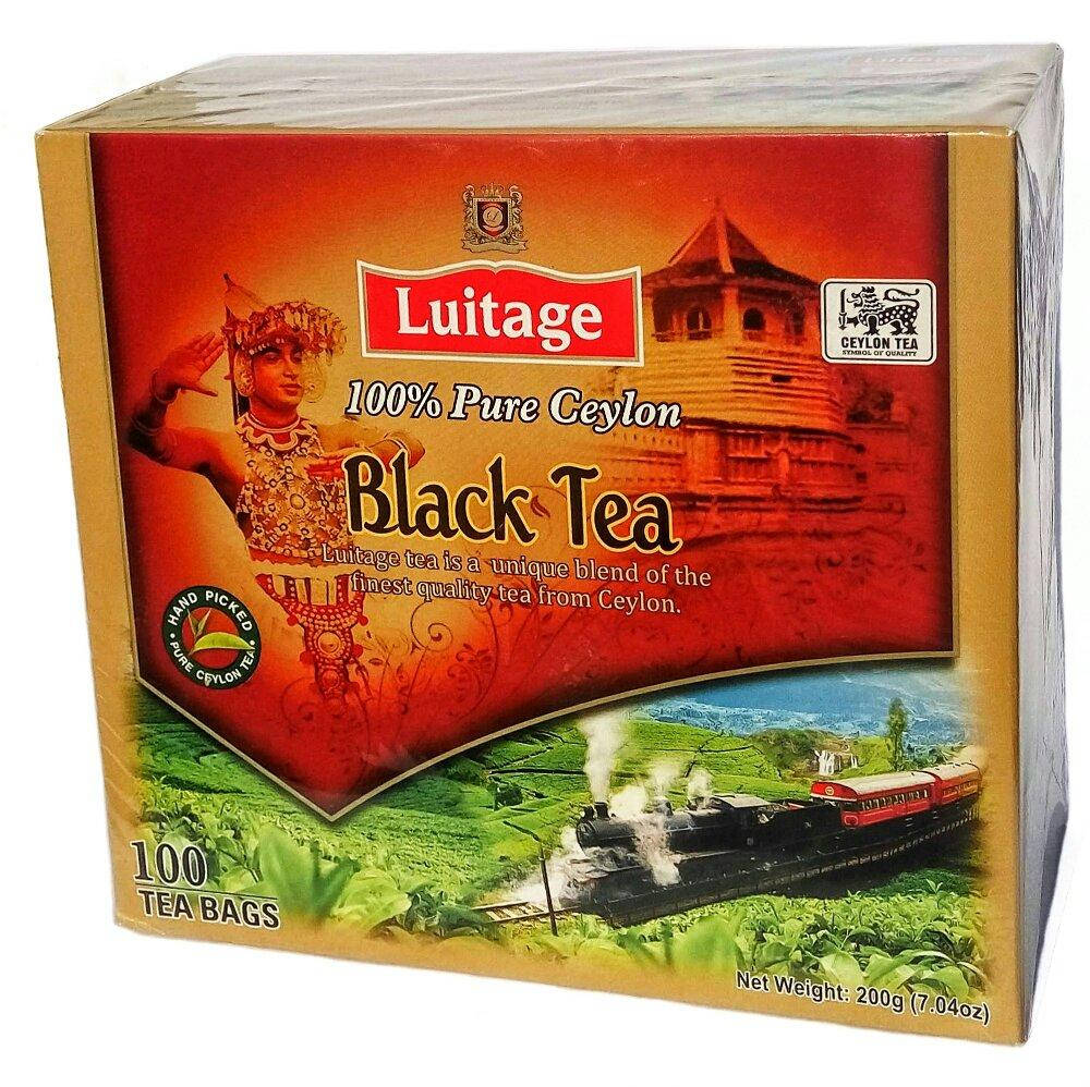 

Черный пакетированный цейлонский чай Luitage (Луитаж) в пакетиках 2г*100пак