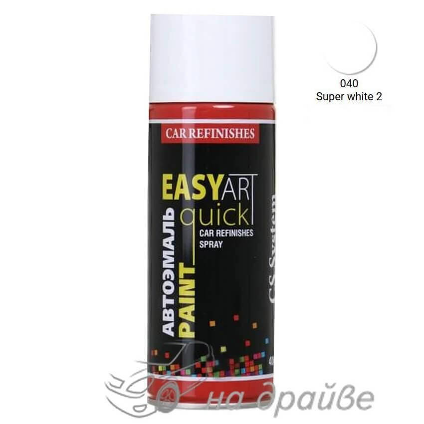 

Эмаль авто Toyota 040 Super white 2 аэрозоль 400мл C.S.System, Белый