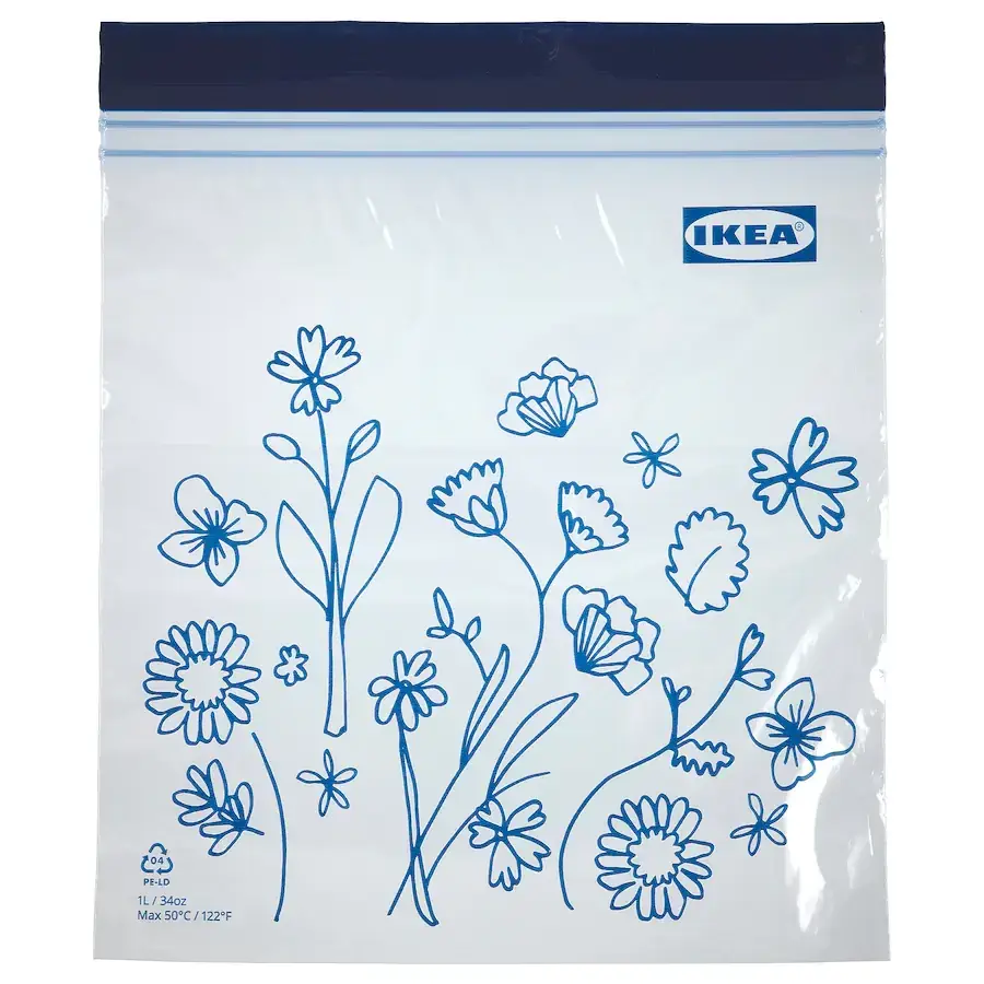 

Ikea ISTAD Пластикові пакети 25шт. по 1л 205.161.73