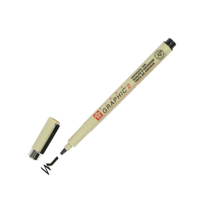 

Линер-маркер PIGMA GRAPHIC 2мм, Черный, Sakura