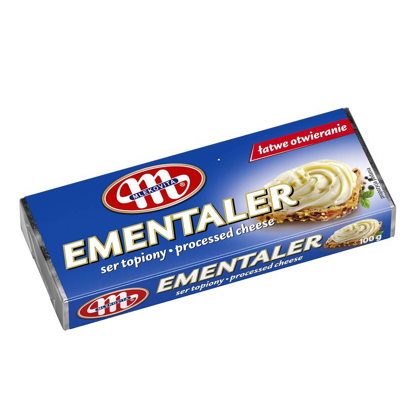 

Плавленный сыр "Mlekovita Ementaler" фасовка 0.1 kg