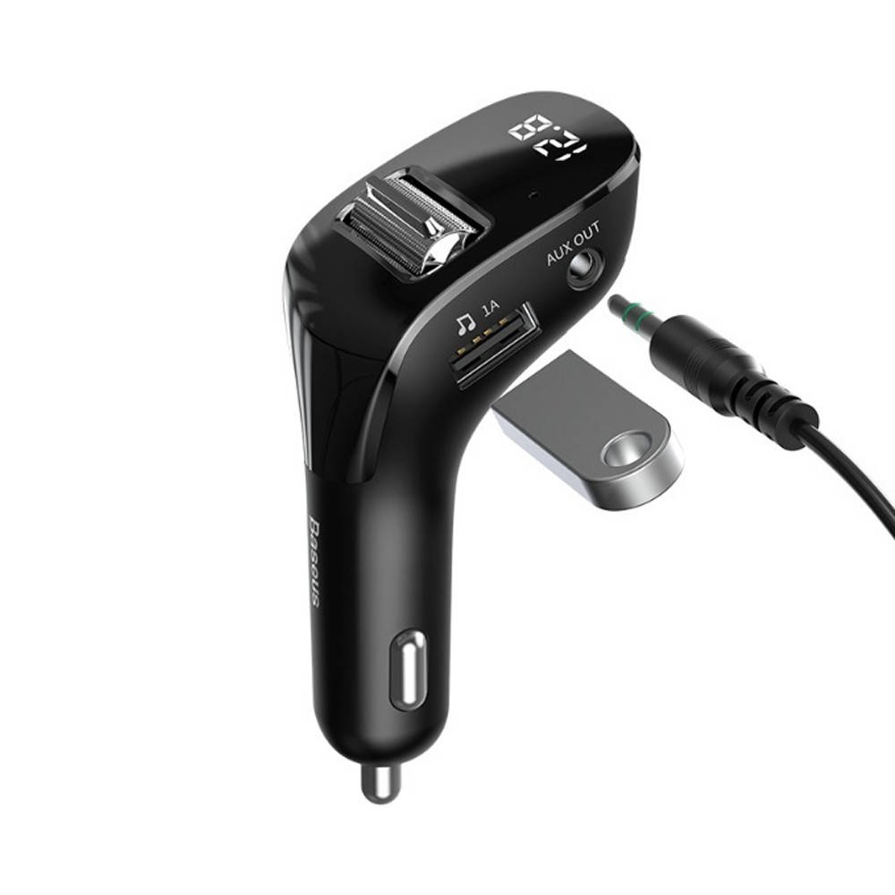

FM-трансмиттер Baseus Streamer F40 AUX wireless MP3 car charger Black (CCF40-01)