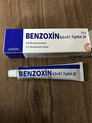

BENZOXİN Бензоксин 5% бензоил пероксид+1%клиндомицин, бензак, базирон 25 грамм