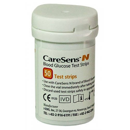 

Тест-полоски для глюкометра CareSens N (50 шт.)