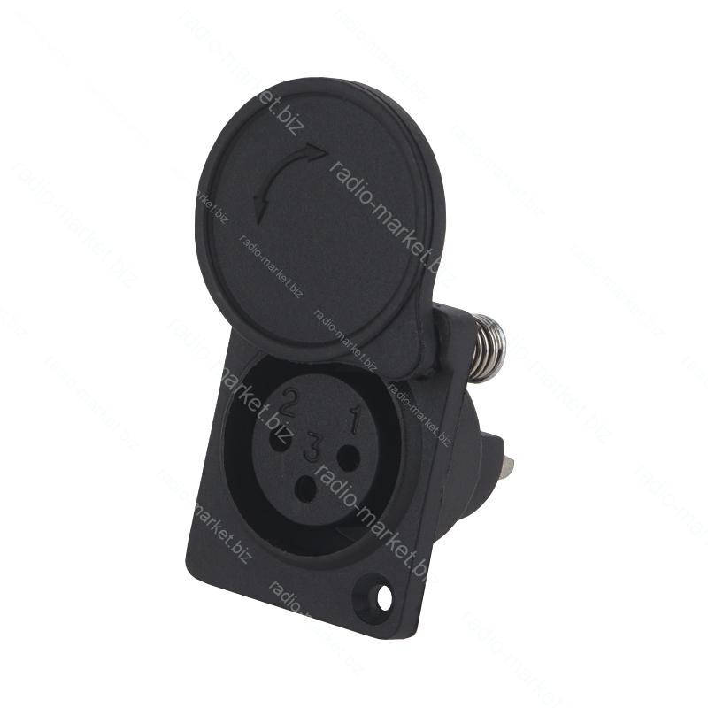 

Гнездо на корпус, CANON (XLR) 3pin, с крышкой