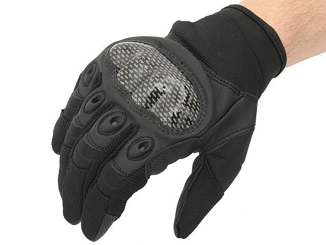 

Тактические перчатки полнопалые Military Combat Gloves mod. IV (Size L) - Black [8FIELDS] (для страйкбола)