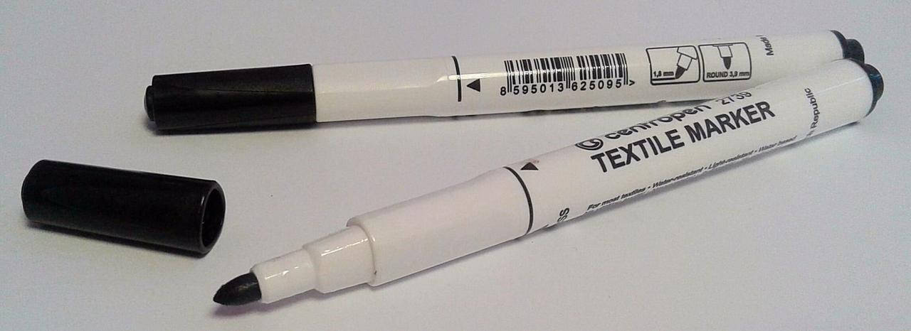 

Маркер Текстильный 2 мм Черный тонкий круглый 2739 19183Ф+ Centropen Чехия
