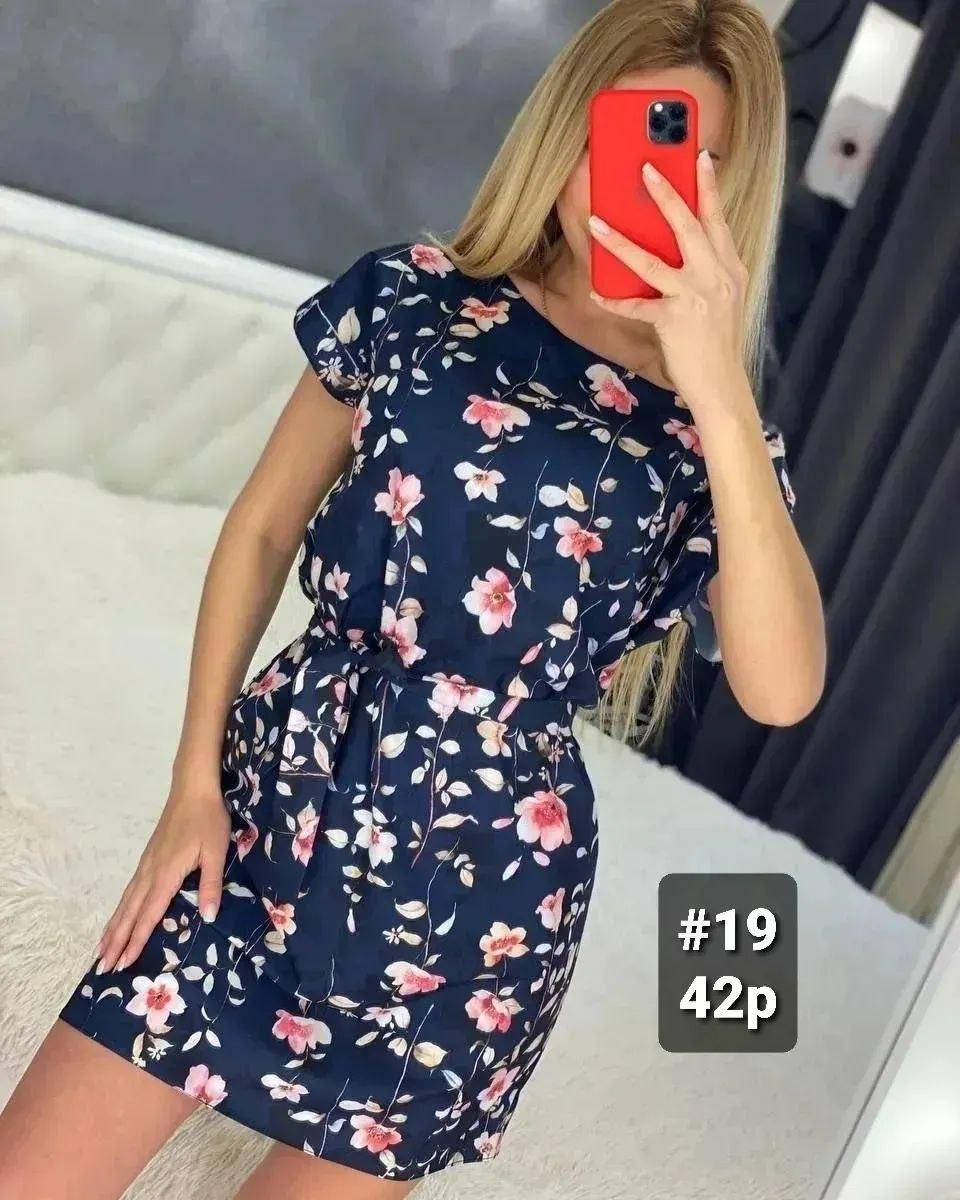 

Крутой летний легкий сарафан с коротким рукавом софт