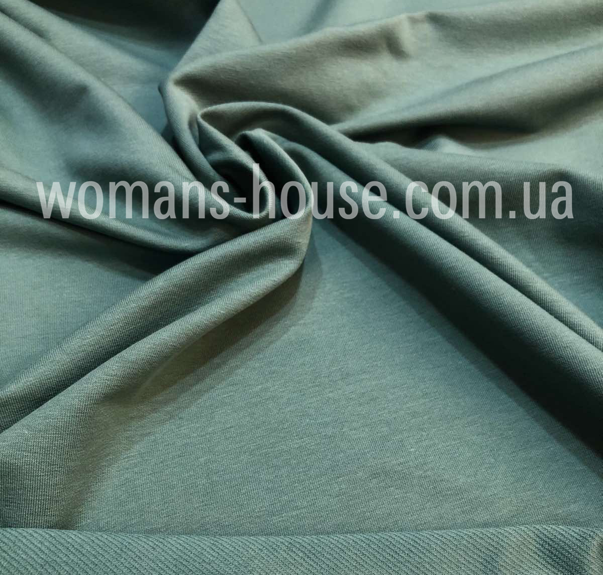 

Двунитка однотонная Турция Оливковый, Черный