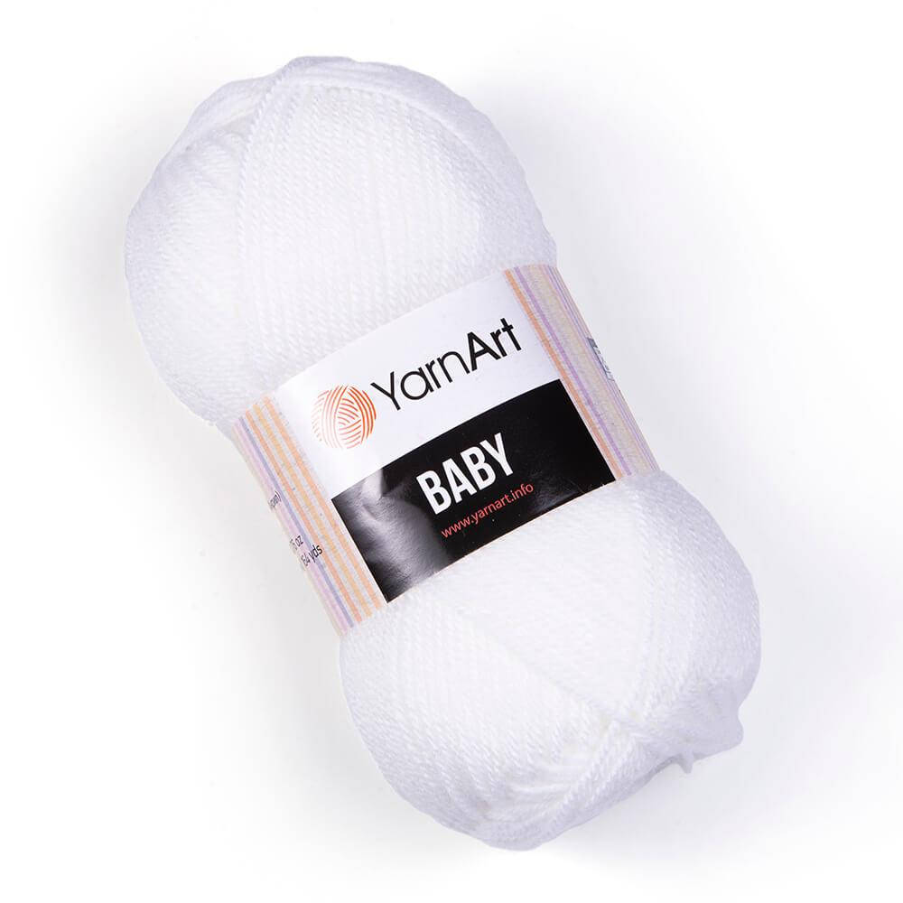 

Пряжа YarnArt Baby 501 белый