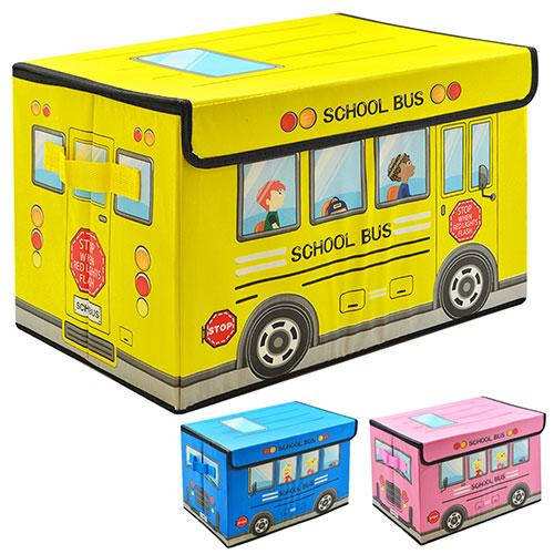 

Ящик раскладной для хранения вещей "Bus" с крышкой, размер 40х25см, ПВХ, разные цвета, ящик для вещей, ящик