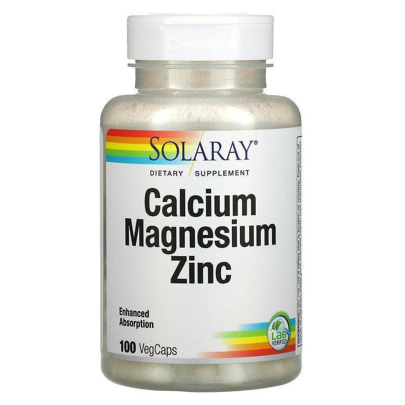 

Solaray Calcium Magnesium Zinc 100 капсул