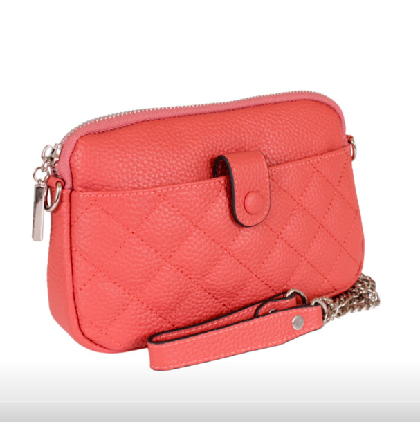 

Маленькая удобная сумочка клатч кожаный терракотовый, кирпичный цвет, Терракота