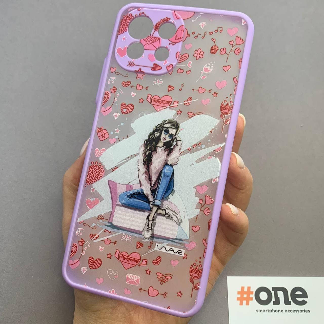 

Чехол для Xiaomi Mi 11 Lite с принтом девушки с защитой для камеры чехол на сяоми ми 11 лайт сиреневый LDS