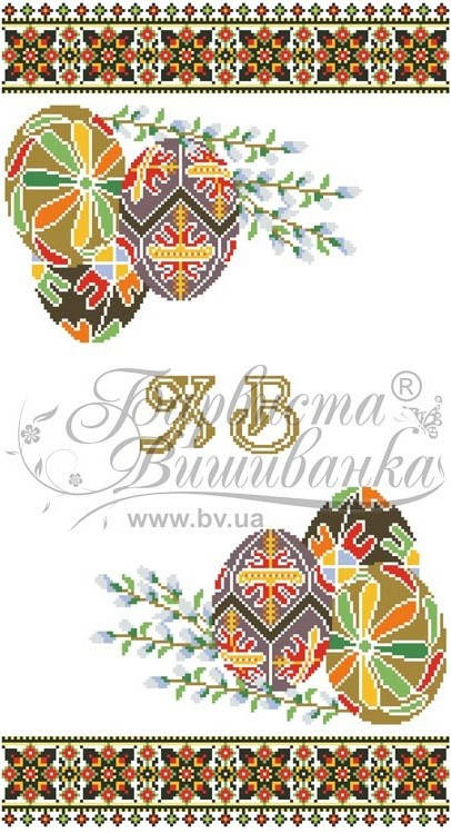 

Заготовка для вишивання Великоднього рушника ТР-240