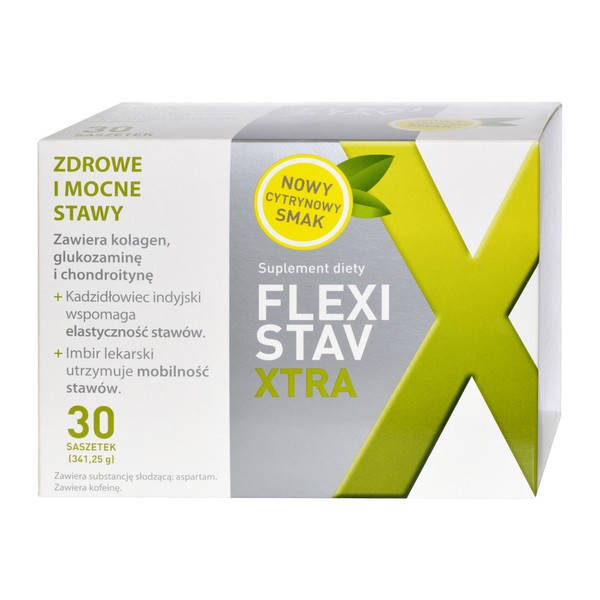

FlexiStav Xtra - для суставов с лимонным вкусом, порошок, 30 пакетиков