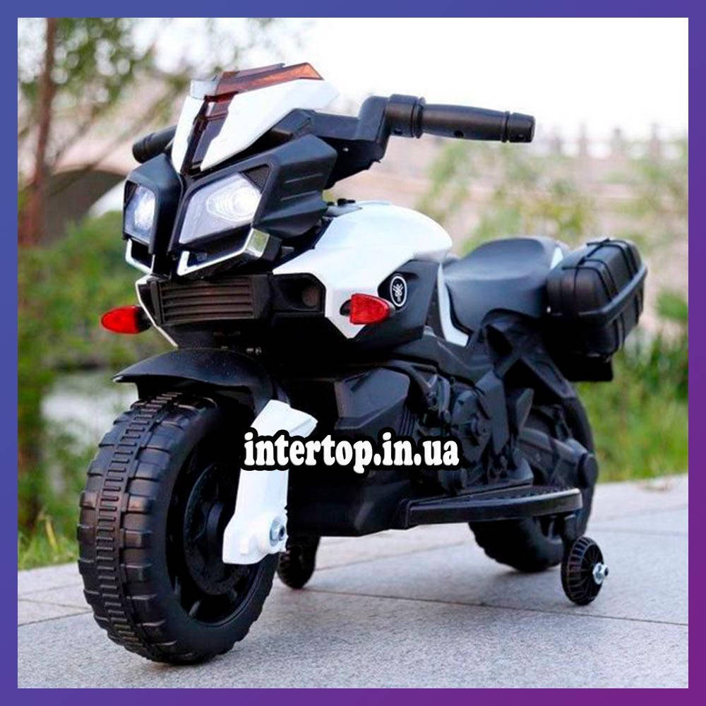 

Детский электро мотоцикл на аккумуляторе Bambi Racer M 3832 для детей 3-8 лет белый