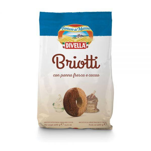 

Печенье с шоколадом и сливками Briotti "Devella" Италия фасовка 0.4 kg