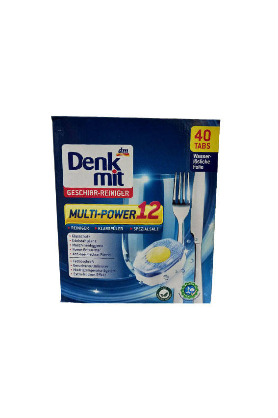 

Таблетки для посудомойки Denk Mit Geschirr Reiniger Multi-Power 12 40шт.