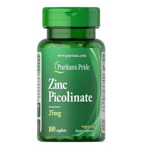 

Puritan's pride Zinc Picolinate 25 mg, Пиколинат цинка (100 таб.)