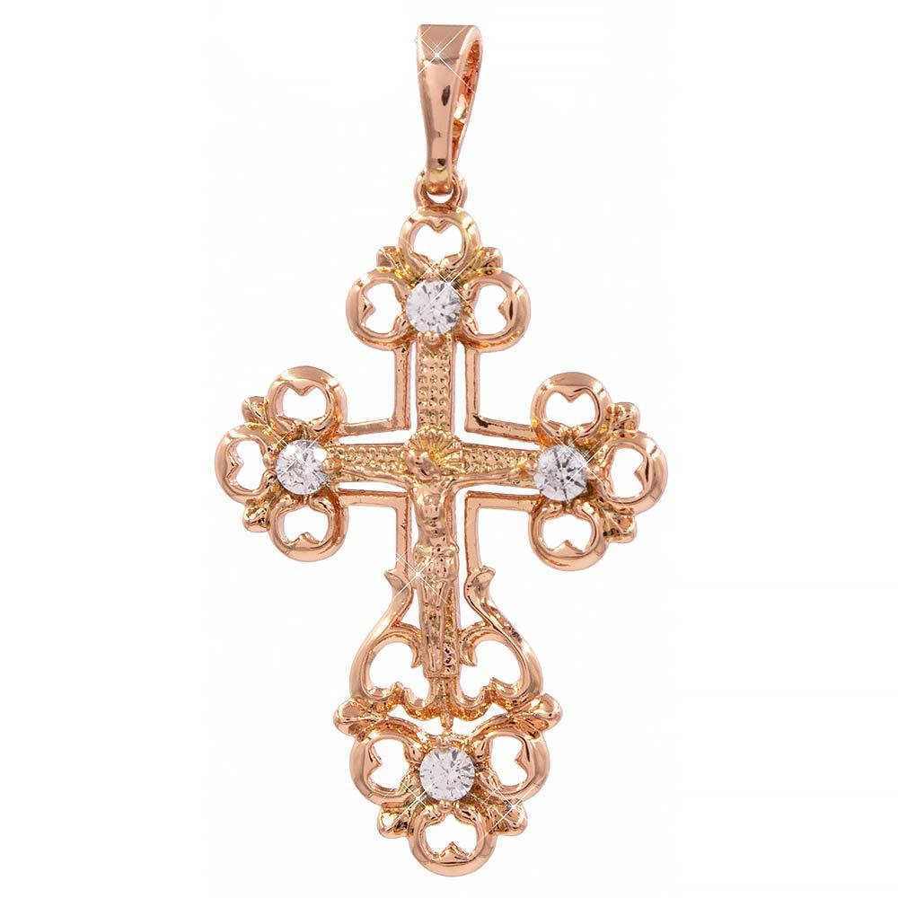 

Подвеска Крестик 2,6 см (Медицинское золото)