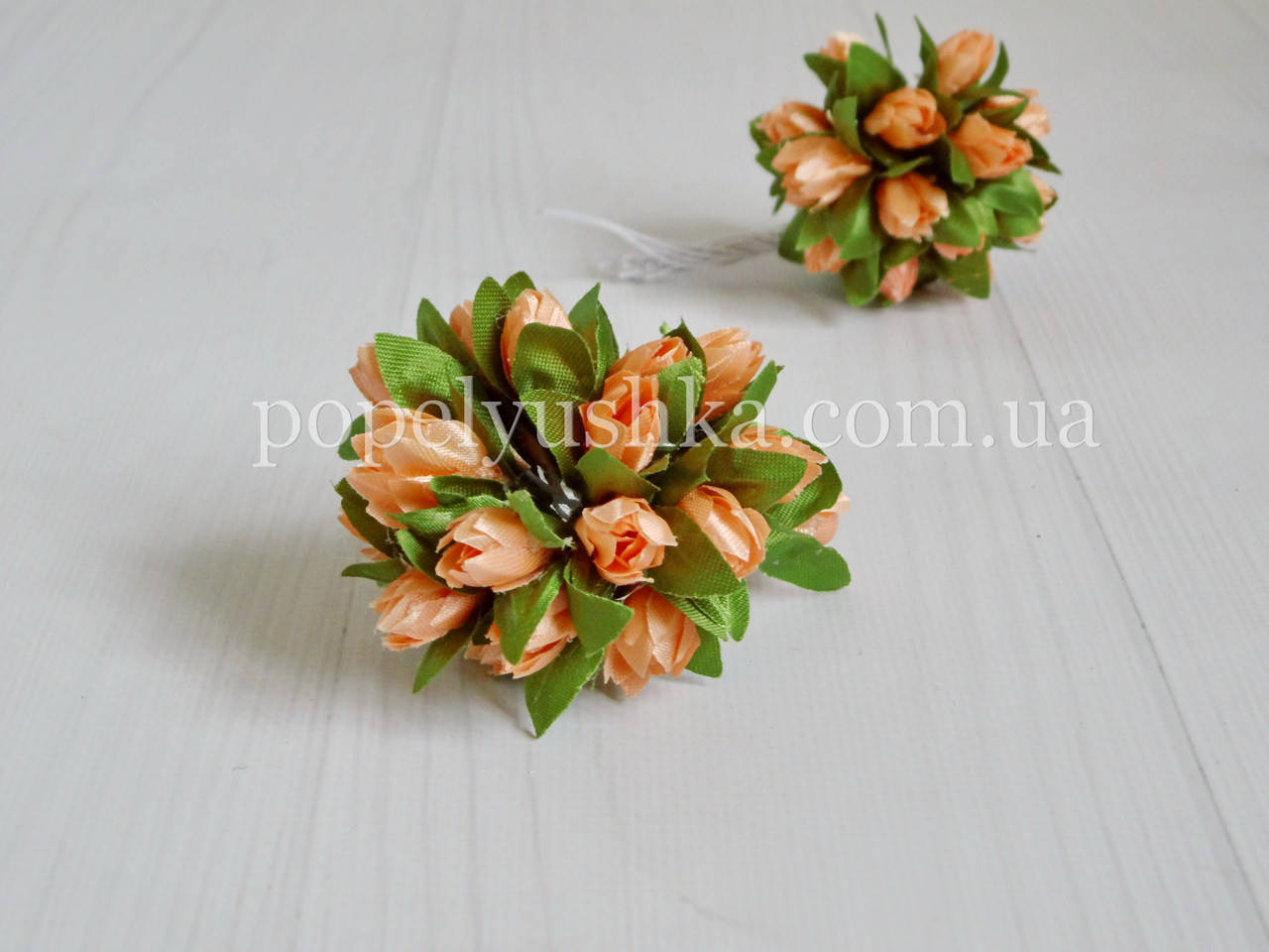 

Бутоньерка "Подснежник" 2 см светло-персиковая (10 цветочков)