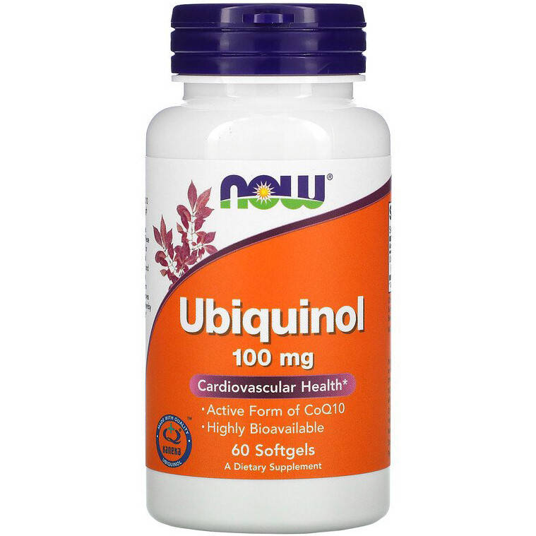 

Убихинол NOW Foods "Ubiquinol" для сердечно-сосудистой системы,100 мг (60 гелевых капсул)