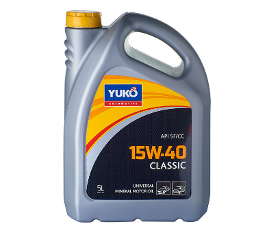 

Моторное масло YUKO CLASSIC 15W-40 (API SF/CC) (5л)