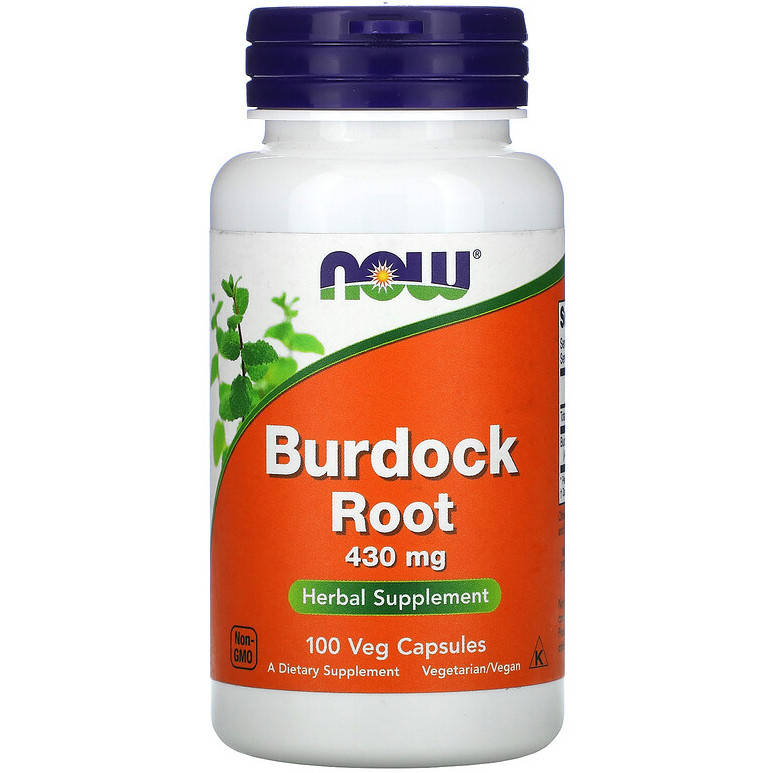 

Корень лопуха NOW Foods "Burdock Root" 430 мг (100 капсул)