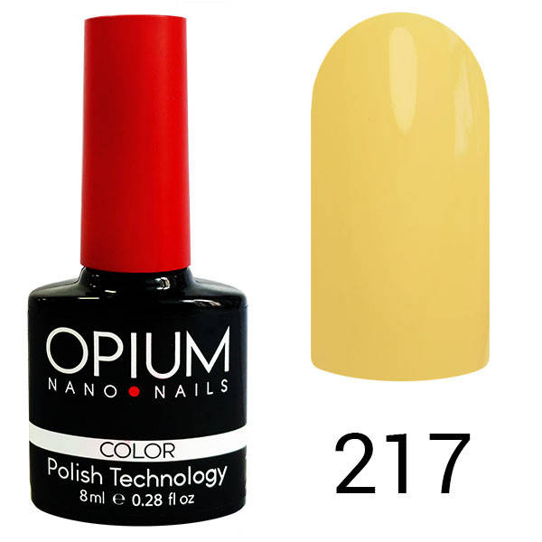 

Гель лак OPIUM 8ml.№217 "Летний желтый"