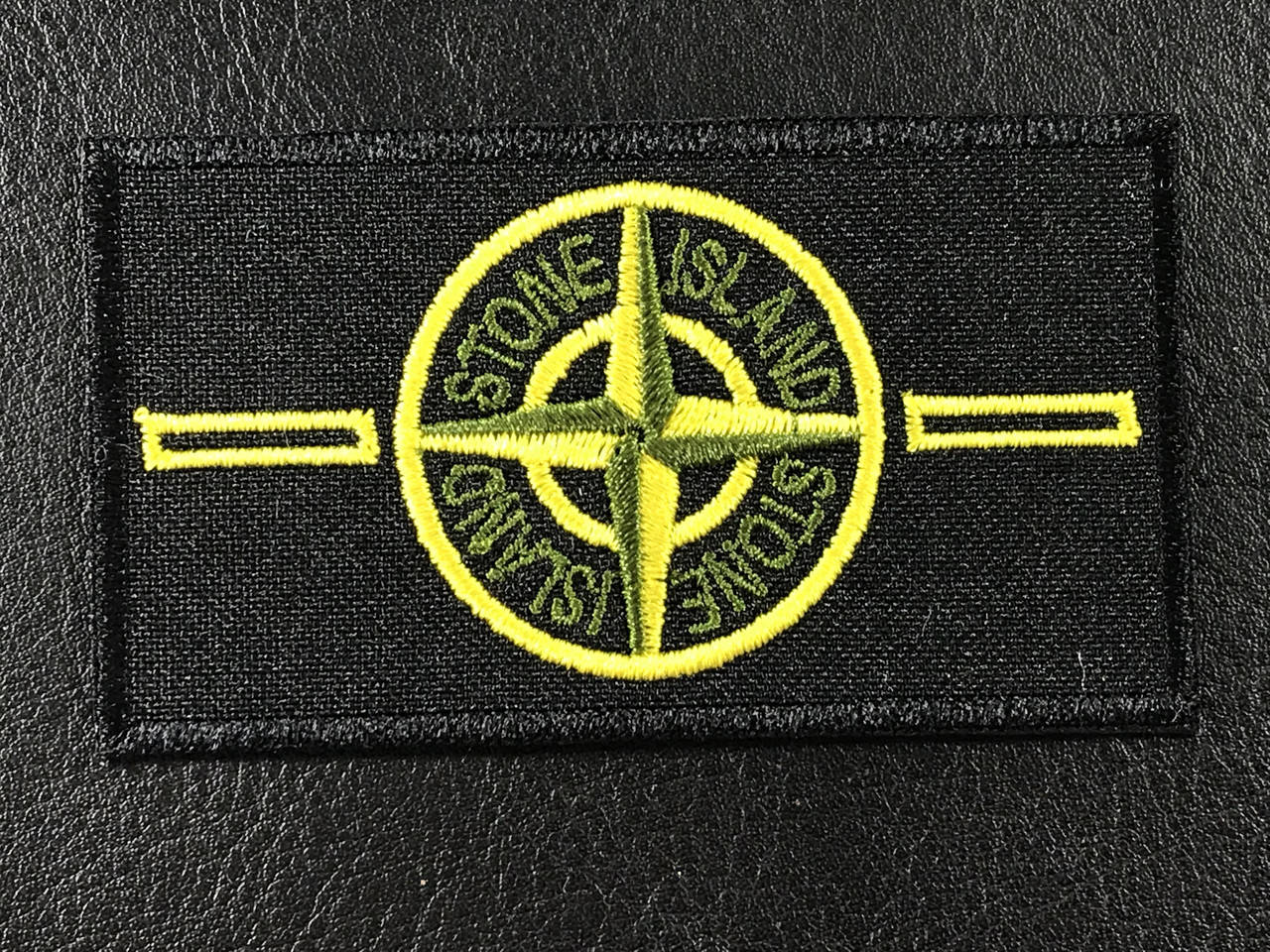 

Нашивка Stone Island c петлями 80х45 мм, Разные цвета