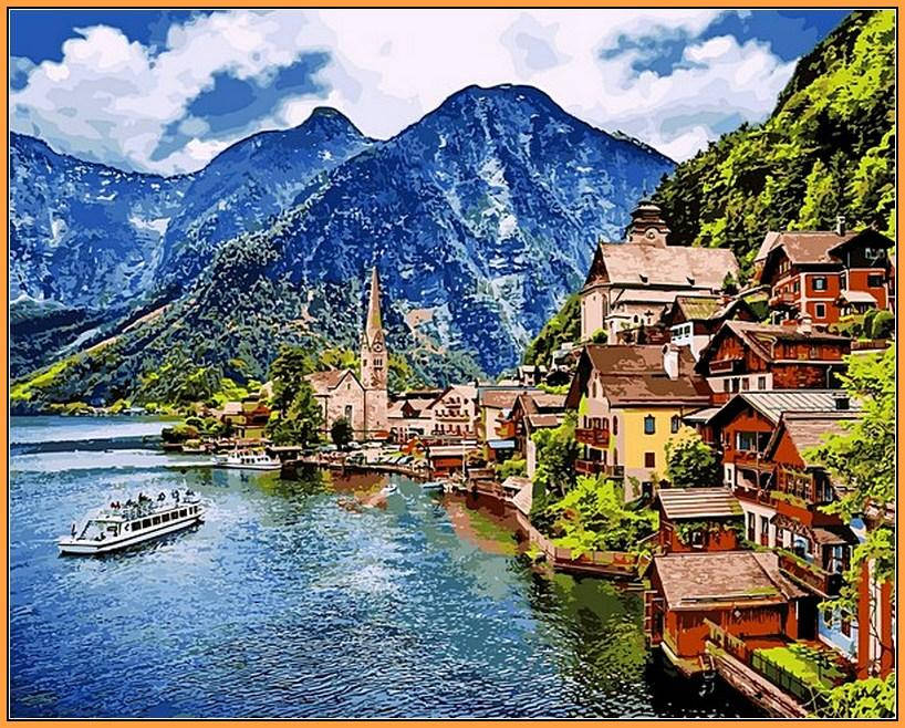 

Картина по номерам Babylon Летняя Австрия (в раме) (NB1087R) 40 х 50 см