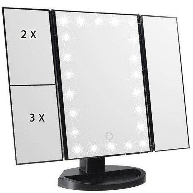 

Зеркало Superstar Magnifying Mirror для макияжа с LED-подсветкой Черный! улучшенная
