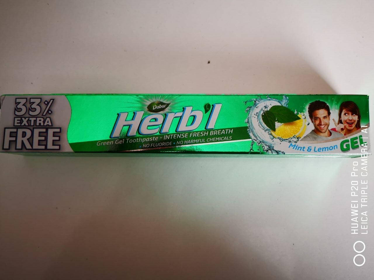 

Гель для зубов С лимоном и мятой HERB`L