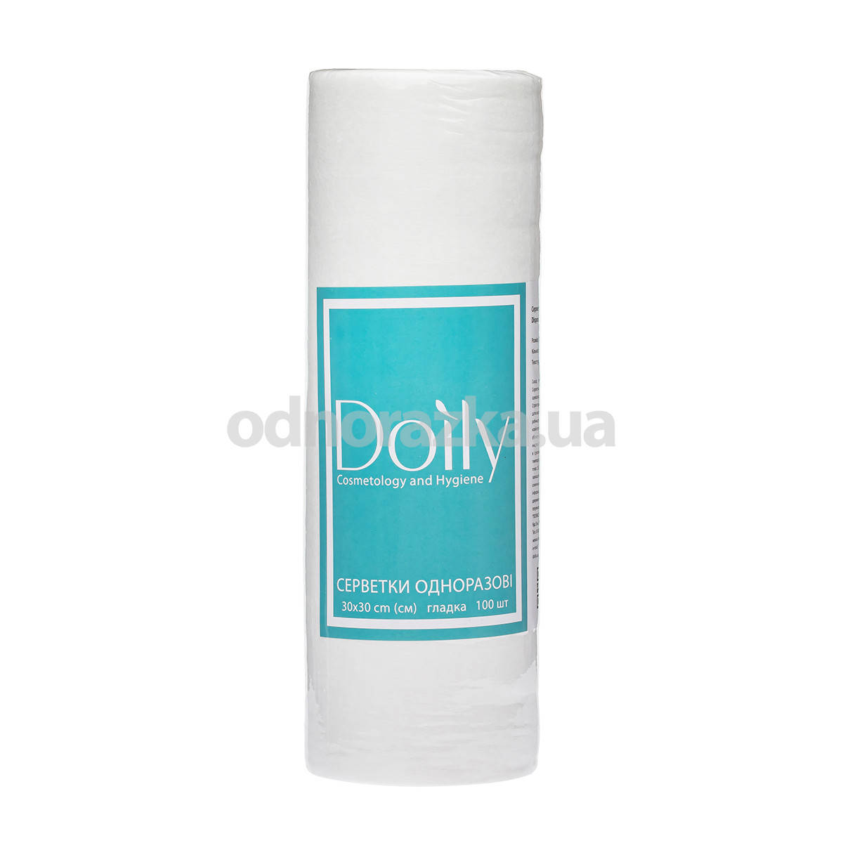 

Одноразовые салфетки в рулоне Doily 30х30см, спанлейс, 100 шт, Белый