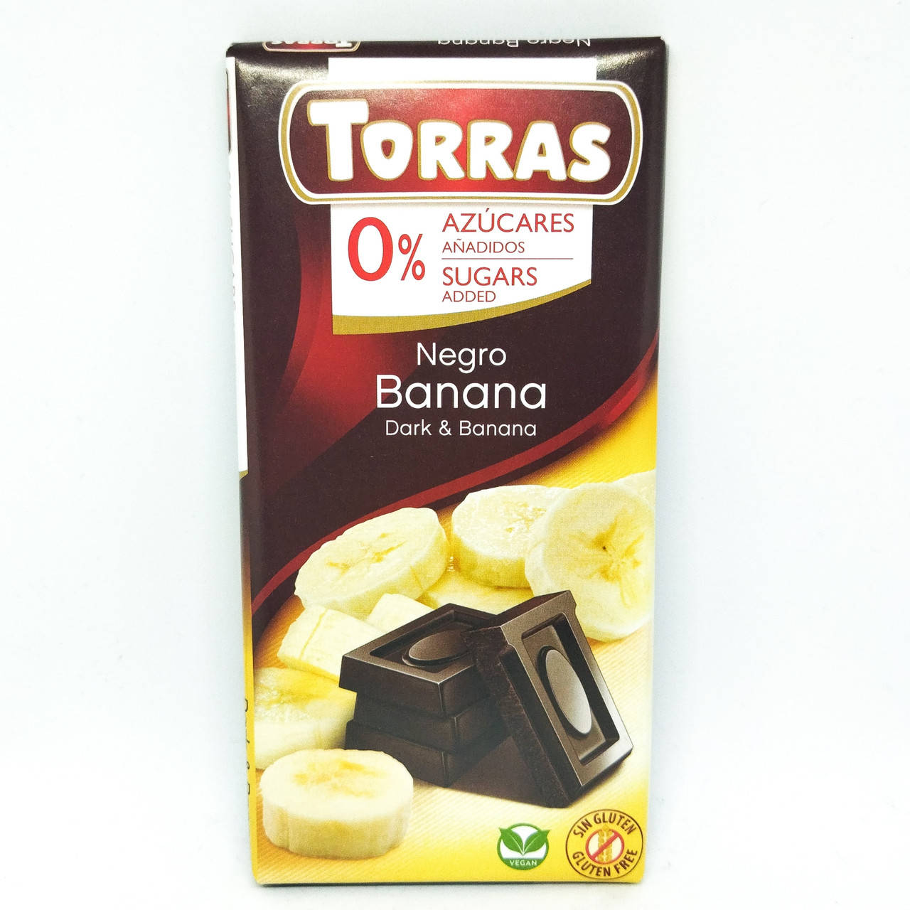 

Шоколад Torras с бананом без сахара и глютена