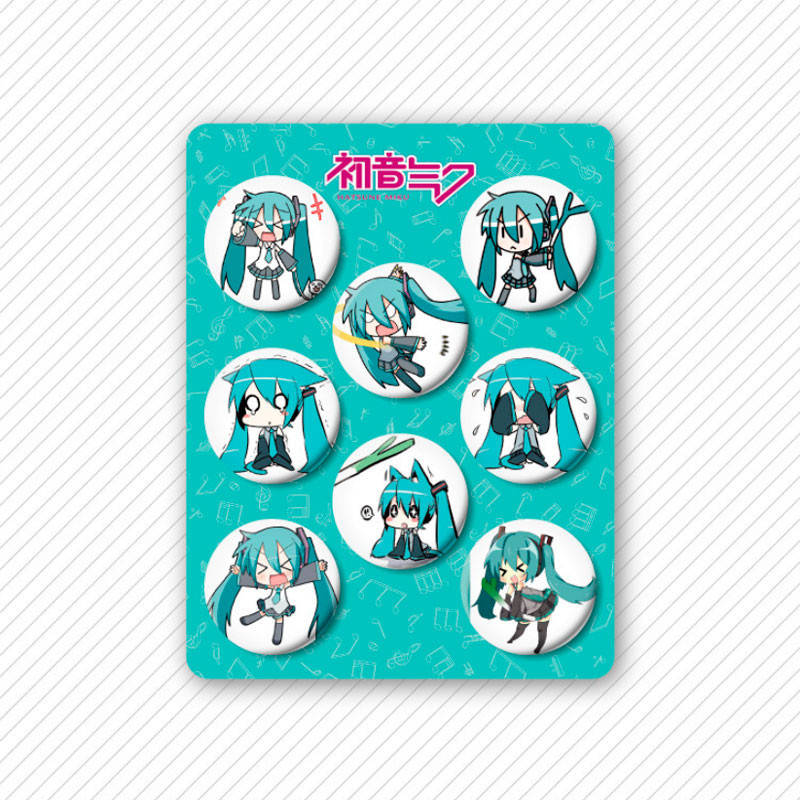 

Набор значков Мику Хацунэ hatsune miku 8шт (14951)