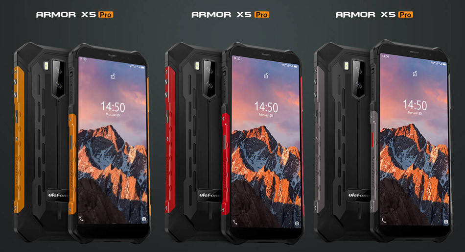 

Ulefone Armor X5 Pro 4 64GB NFC китайские телефоны и смартфоны, Черный