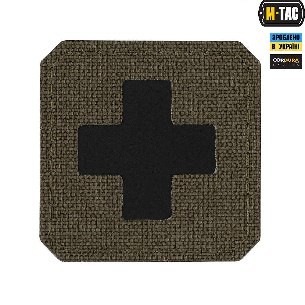 

Нашивка Medic Cross Laser Cut Ranger Green/Black M-Tac