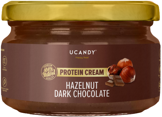 

Паста протеиновая Ucandy Фундук-Темный Шоколад (200 грамм)