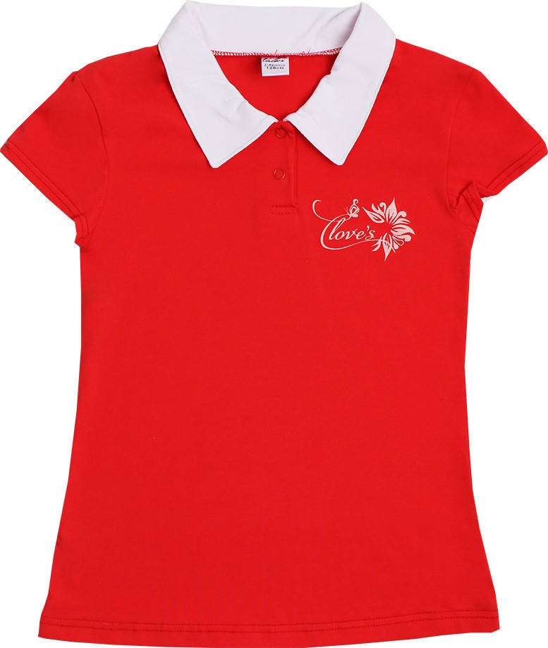 

Футболка-поло для девочек Валери-Текс 1868-55-042-012 140 см Красный