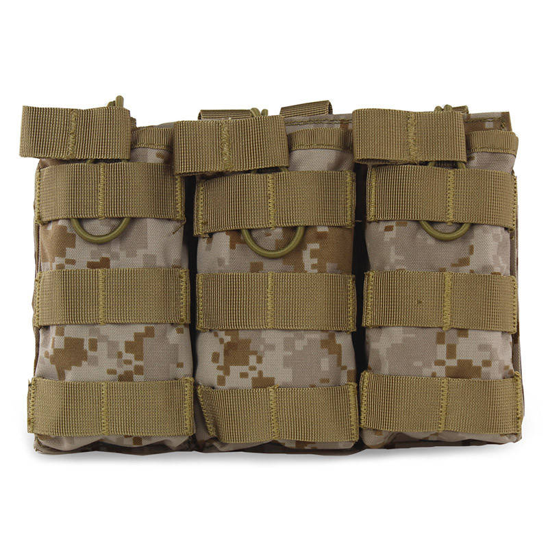 

Тройной подсумок для магазинов на системе Molle / Подсумок на три магазина