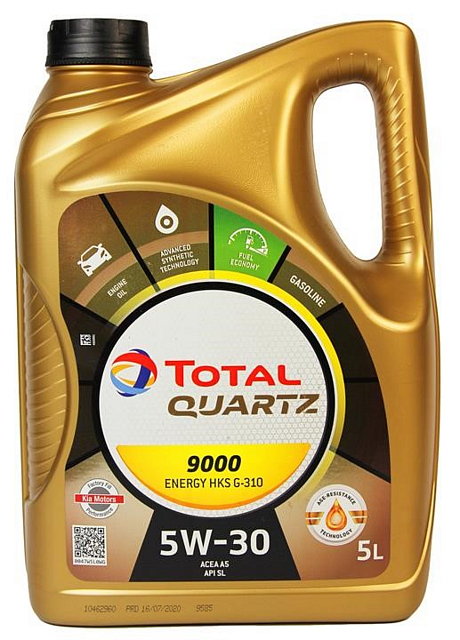 

Моторное масло Total QUARTZ 9000 Energy HKS G-310 5w30 5л/4,41кг НОВАЯ КАНИСТРА