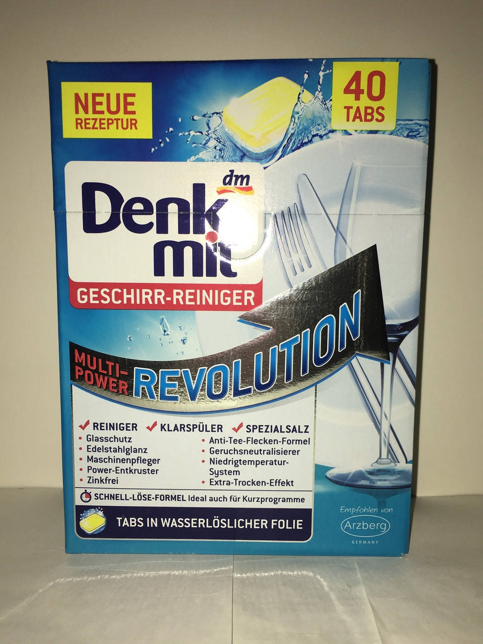 

Таблетки Denkmit Revolution Multi-Power для посудомиючої машини 40 шт.