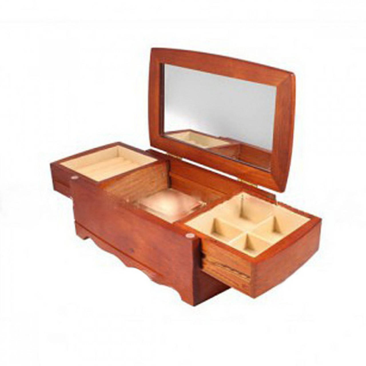 

Комодик-шкатулка для украшений King Wood (JF-K0604B), Коричневый