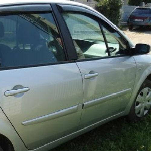 

Дефлекторы окон ветровики Рено Сценик 2 Renault Scenic II 03-09 КТ (Накладные)